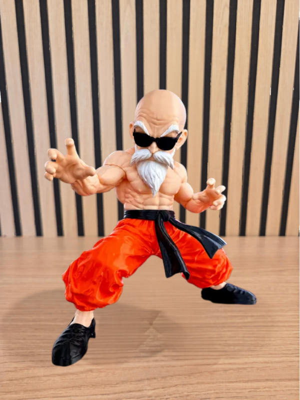 Figurine Master Roshi Dragon Ball imprimée en 3D — Le Repaire du Phénix