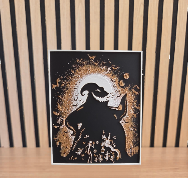 Oogie Boogie - Tableau HueForge