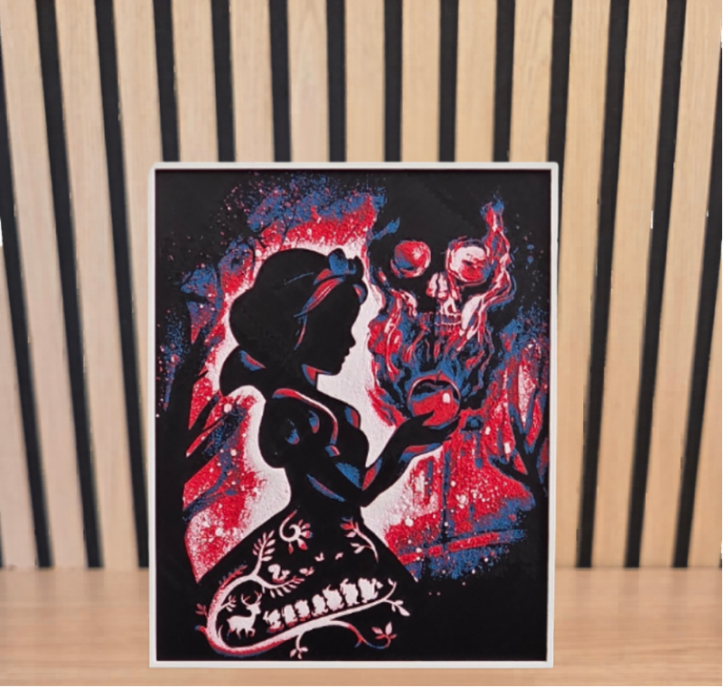 Blanche-Neige - Tableau HueForge
