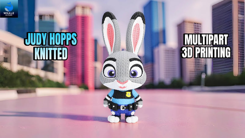 Judy Hopps | Zootopia - Figurine Imitation Crochet