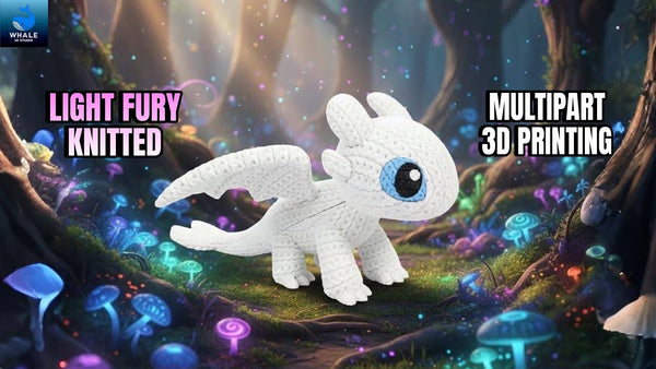 Light Fury (Krokmou 2) - Figurine Imitation Crochet