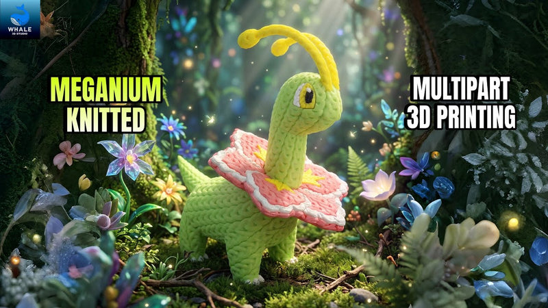 Méganium - Figurine Imitation Crochet