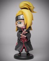 Figurine Deidara Naruto en résine imprimée en 3D — Le Repaire du Phénix