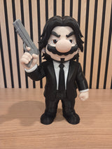 Mario x John Wick - Figurine Mash-Up
