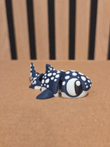 Baleine Bleu à pois Articulée