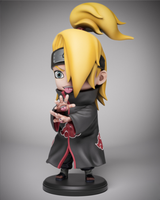 Figurine Deidara Naruto en résine imprimée en 3D (vue 2) — Le Repaire du Phénix