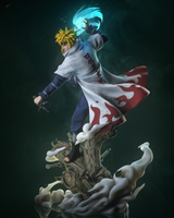 Figurine Minato Namikaze Naruto en résine imprimée en 3D (vue 2) — Le Repaire du Phénix