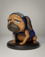 Figurine Pakkun Naruto en résine imprimée en 3D (vue 3) — Le Repaire du Phénix
