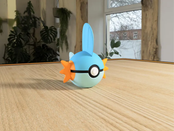 Figurine Gobou Pokémon façon Pokéball imprimée en 3D — Le Repaire du Phénix