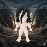 Eren Titan Assaillant - Figurine Imitation Crochet - Vue de face