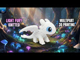 Light Fury (Krokmou 2) - Figurine Imitation Crochet - vue 2