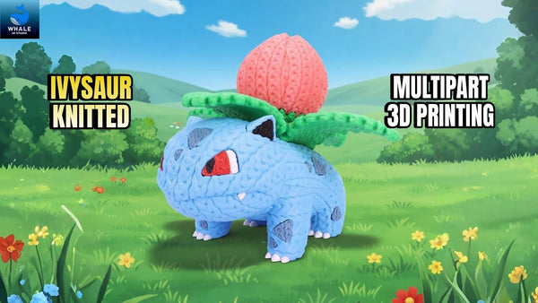Ivysaur Figurine Imitation Crochet