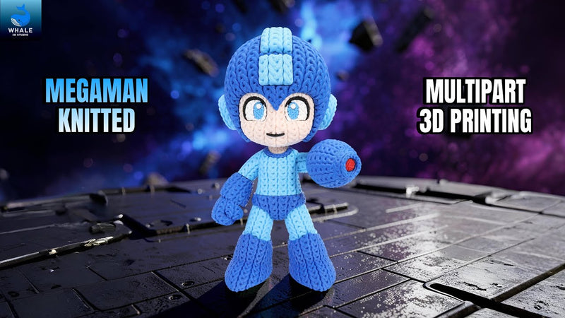 Mega Man - Figurine Imitation Crochet