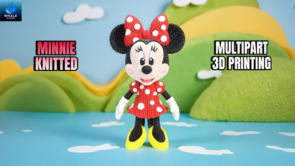 Minnie Mouse - Figurine Imitation Crochet