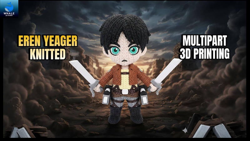 Eren Yeager - Figurine Imitation Crochet